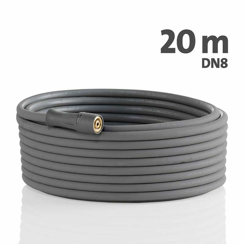 Tuyau HP 20 M DN 8 gris/bleu anti-trace (